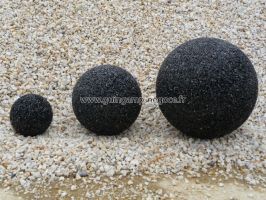 trio sphères noires