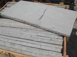 dalle 100x50x3/5 grès gris d'Inde