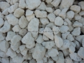 Gravier décoratif 100/120 en calcaire blanc crème